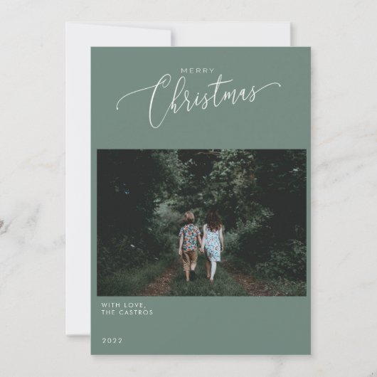 KERSTFOTOKAART KAART (Voorkant)