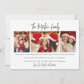 Kerstfotokaart Kaart (Achterkant)