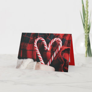 KERSTFOTOKAART   Kerst Kerststokken Feestdagen Kaart