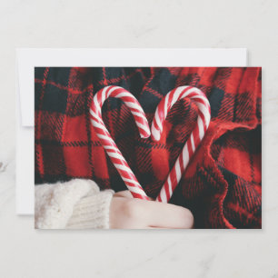 KERSTFOTOKAART   Kerst Kerststokken Feestdagenkaart