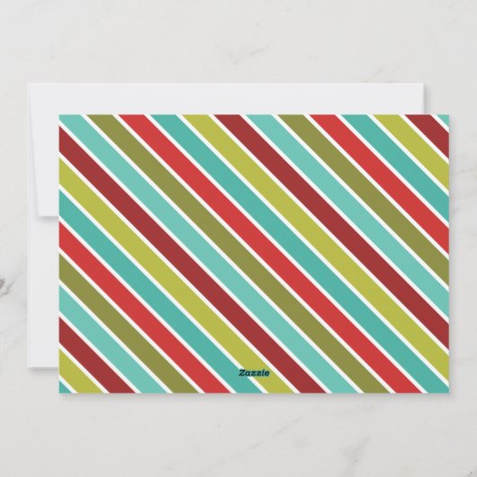 Kerstfotokaart, kerstverlichting, Feestdagen Feestdagenkaart (Achterkant)