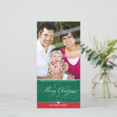 KERSTFOTOKAART :: leuke type 2 Feestdagenkaart (Staand voorkant)