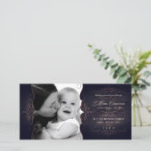  kerstfotokaart met scrollbord feestdagenkaart (Staand voorkant)