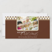 KERSTFOTOKAART:: minispot sneeuwvlok 2B Feestdagenkaart (Voorkant)