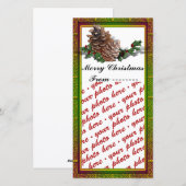 Kerstfotokaart of Label met fotocadeau Feestdagenkaart (Voorkant / Achterkant)