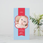 KERSTFOTOKAART:: revers 5P Feestdagenkaart (Staand voorkant)