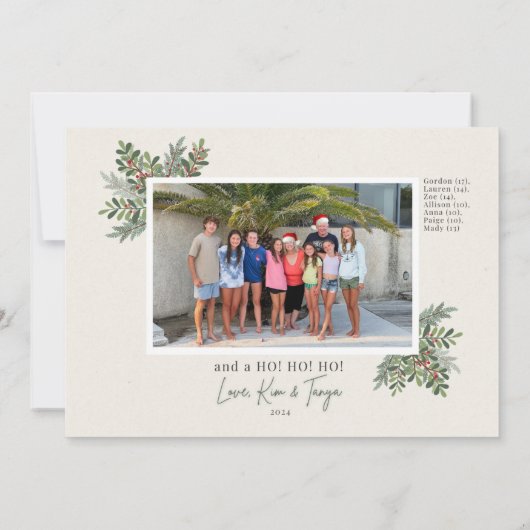 Kerstfotokaart Save The Date (Achterkant)