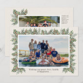 Kerstfotokaart Save The Date (Voorkant / Achterkant)