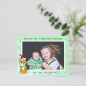 kerstfotokaart speciaal voor kerstfox Cute Briefkaart (Staand voorkant)