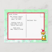 kerstfotokaart speciaal voor kerstfox Cute Briefkaart (Achterkant)