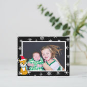 kerstfotokaart speciaal voor kerstfox Cute Briefkaart (Staand voorkant)