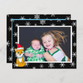 kerstfotokaart speciaal voor kerstfox Cute Briefkaart (Voorkant / Achterkant)