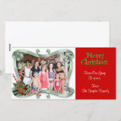 Kerstfotokaart "Van de bende" Feestdagenkaart (Voorkant / Achterkant)