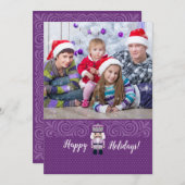 kerstfotokaart van Nutcracker Feestdagenkaart (Voorkant / Achterkant)