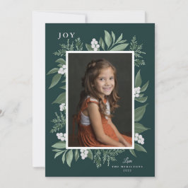 Kerstfotokaart voor Botanisch Lijst Aankondiging