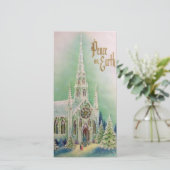  kerstfotokaart voor de vrede op aarde feestdagenkaart (Staand voorkant)