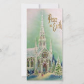  kerstfotokaart voor de vrede op aarde feestdagenkaart (Voorkant)