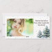  kerstfotokaart voor de vrede op aarde feestdagenkaart (Achterkant)