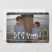 Kerstfotokaart voor feestdag kaart (Voorkant)