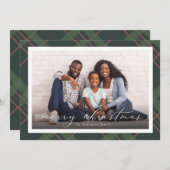 Kerstfotokaart voor feestdagen (Voorkant / Achterkant)