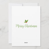 kerstfotokaart voor feestdagen feestdagenkaart (Achterkant)