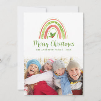 kerstfotokaart voor feestdagen feestdagenkaart
