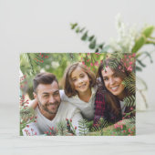 kerstfotokaart voor feestdagen feestdagenkaart (Staand voorkant)