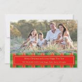 Kerstfotokaart voor feestdagen kaart (Voorkant)