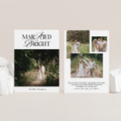 Kerstfotokaart voor getrouwde en heldere Pas getro Feestdagenkaart