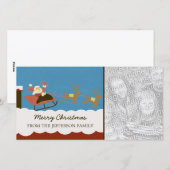 Kerstfotokaart voor Kerstmis en Kerstmis Feestdagenkaart (Voorkant / Achterkant)