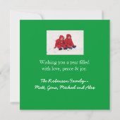 Kerstfotokaart voor liefde en wonderen kaart (Achterkant)