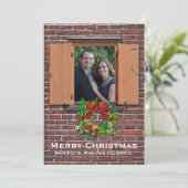 Kerstfotokaart voor Lijsten Feestdagenkaart (Staand voorkant)