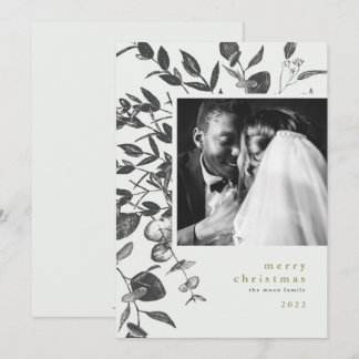 Kerstfotokaart voor wintervullingen feestdagenkaart