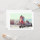 kerstfotokaart zonder bliksem kaart (Voorkant / Achterkant in situ)