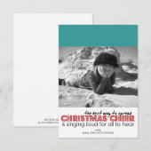 Kerstfotokaarten (Blauwgroen) Kaart (Voorkant / Achterkant)