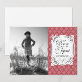 kerstfotokaarten feestdagenkaart (Voorkant / Achterkant)