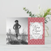 kerstfotokaarten feestdagenkaart (Staand voorkant)