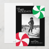 kerstfotokaarten feestdagenkaart (Voorkant / Achterkant)