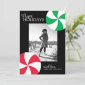 kerstfotokaarten feestdagenkaart (Staand voorkant)