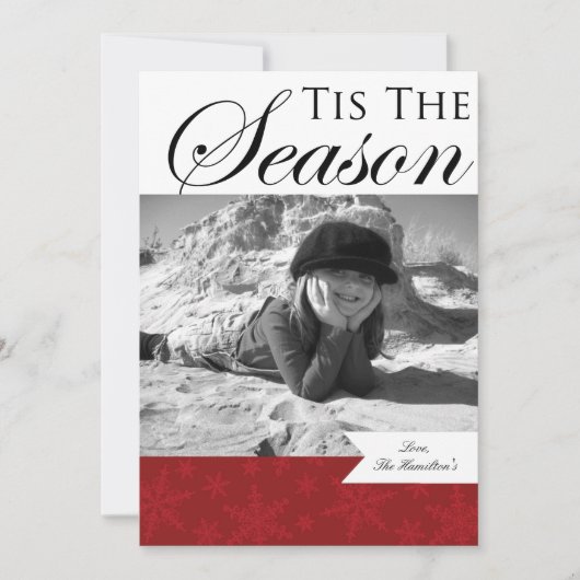 kerstfotokaarten feestdagenkaart (Voorkant)