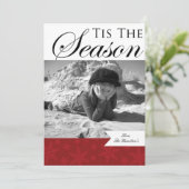 kerstfotokaarten feestdagenkaart (Staand voorkant)