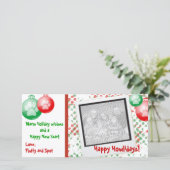 kerstfotokaarten feestdagenkaart (Staand voorkant)