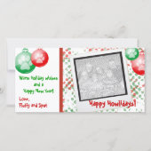 kerstfotokaarten feestdagenkaart (Voorkant)