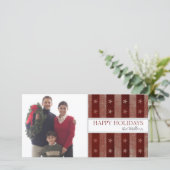 kerstfotokaarten feestdagenkaart (Staand voorkant)