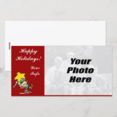 kerstfotokaarten feestdagenkaart (Voorkant / Achterkant)