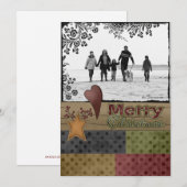 kerstfotokaarten feestdagenkaart (Voorkant / Achterkant)