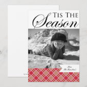 kerstfotokaarten feestdagenkaart (Voorkant / Achterkant)