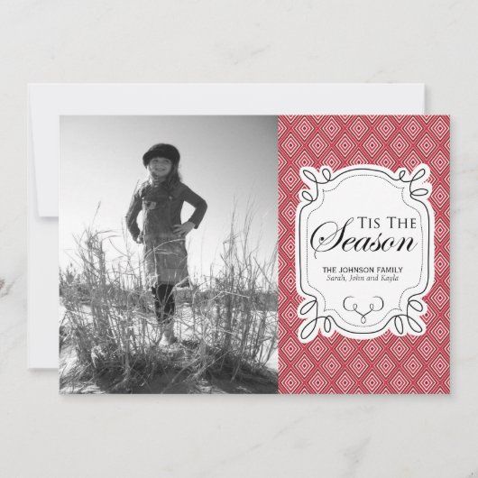 kerstfotokaarten feestdagenkaart (Voorkant)