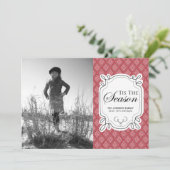 kerstfotokaarten feestdagenkaart (Staand voorkant)