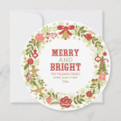 kerstfotokaarten | Festive Wreath Feestdagenkaart (Achterkant)